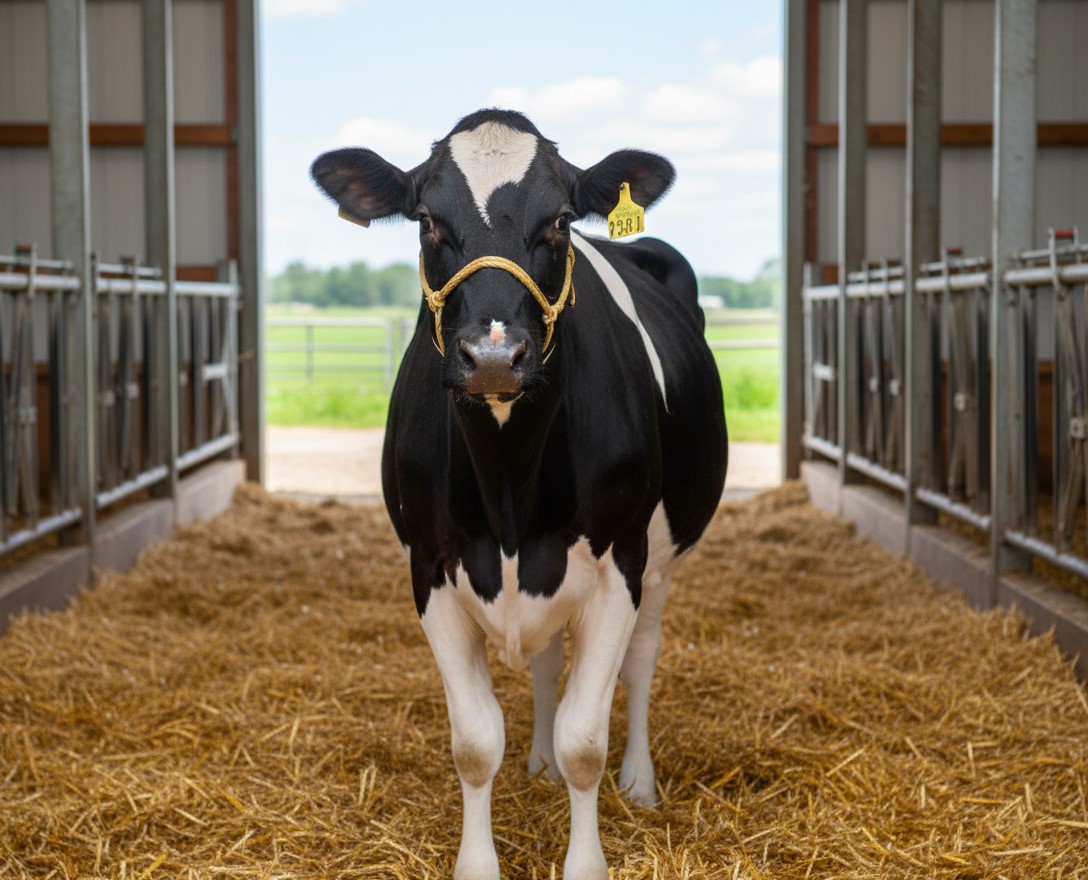 Young Heifer cow - Holstein Friesian breed available at Al-Noor Dairy Farm